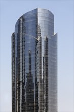 Skyscraper with a mirrored facade