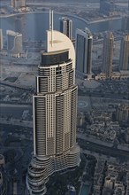 View from Burj Khalifa over a skyscraper
