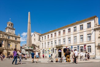Main square in the historic center of Arles