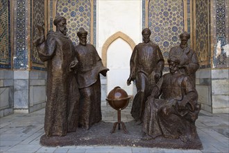 Ulugh Beg and other astronomers in a discussion