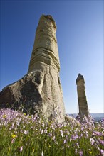Fairy Chimneys made of tufa in the Valley of Love near the World Heritage Site of Goereme