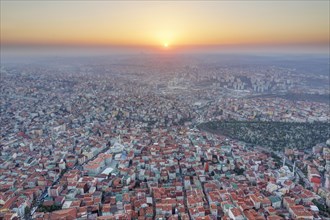 View from the Sapphire Tower in Levent towards the west
