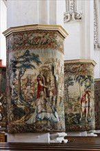 Tapestries in the abbey church