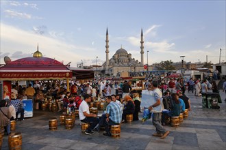 Stalls offering fish sandwiches or Balik Ekmek