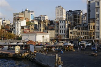 Decrepit houses and a market in Karakoey