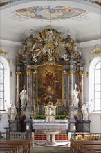 Altar with figures of the Church Fathers Ambrose