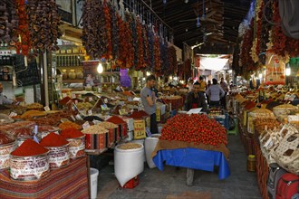 Mobile tomato seller in the bazaar