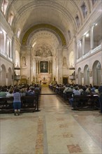 Interior view of The Basilica of Our Lady of the Rosary