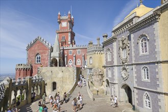 The Arches Yard with the chapel and clock tower