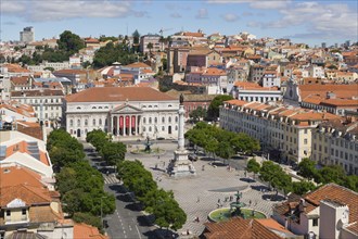 View on Rossio square