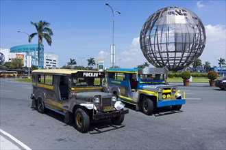 Jeepneys in front of the Mall of Asia