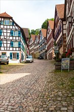 Half-timbered houses in Schiltach in the Kinzig Valley