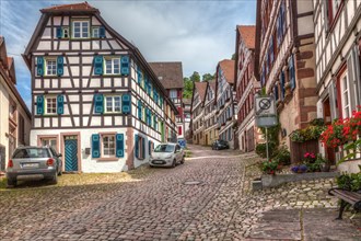 Half-timbered houses in Schiltach in the Kinzig Valley