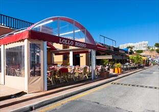 Promenade with restaurants in Puerto Portals