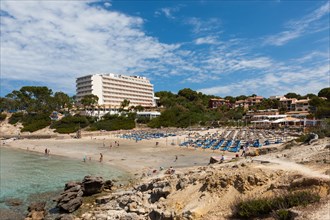 A bay with hotels of the Costa de la Calma