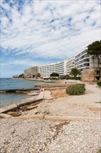 Hotel complexes along the bay of Santa Ponsa