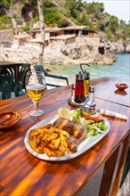 Restaurant in a fishing village and hidden cove of Cala Deia