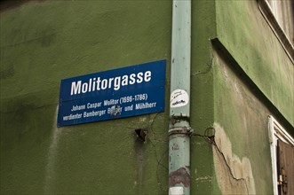 Street sign Molitorgasse