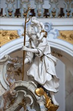St. Christopher at the altar of grace by JM Feichtmayr