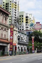 Buildings along Serangoon Road in the Indian district