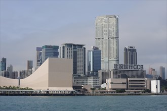 Hong Kong Museum of Art in the Cultural Centre Complex and The Masterpiece