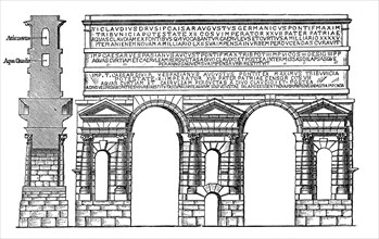 Aqueduct of Claudius in Rome