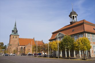 St. Mary's Church and Town Hall in Boizenburg-Elbe