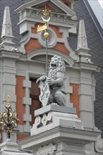 Lion sculpture in front of the House of the Blackheads