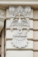 Detail view of an Art Nouveau building