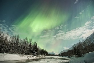 Aurora over the Portage River