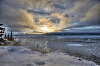 Winter solstice at Turnagain Arm