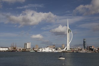 Portsmouth harbour frontage with Spinnaker Tower