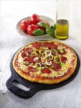 Italian pepperoni pizza