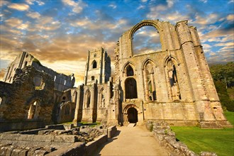 The ruins of Fountains Abbey