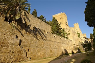 Fortifications of the 14th century medieval palace of the Grand Master of the Knights of St John