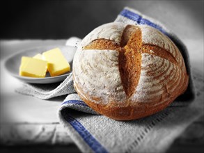 Loaf of English rye bread
