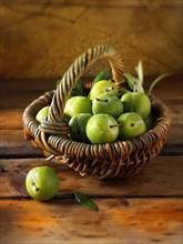 Fresh whole greengages