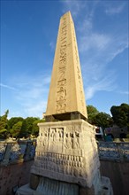 The base of the Egyptian Obelisk of Thutmosis III