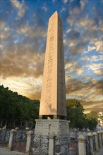 The base of the Egyptian Obelisk of Thutmosis III
