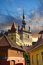 Medieval clock tower and gate of Sighisoara