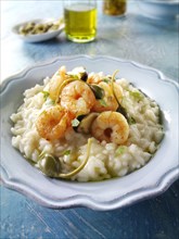 Classic risotto with prawns