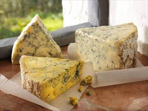 Blue and White Stilton and Creamy Blacksticks cheese