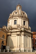 Baroque church at Trajan's Market