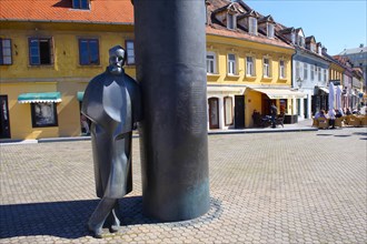 Statue of Croatian novelist