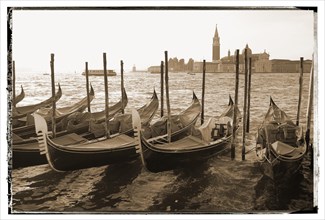 Gondolas in the early morning