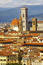 Palazzo Vecchio over rooftops