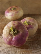 Fresh whole Turnips (Brassica rapa subsp. rapa)