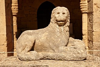 Hellenistic Lion sculpture in the Medieval Hospital of the Knights of St John
