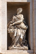 Sculpture of the Baroque Trevi Fountain