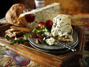 Traditional blue Stilton cheese